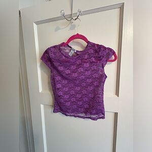 NWOT medium lace top